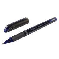 pentel energel plus metal tip rollerball pen 07mm blue pack of 12