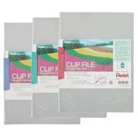 Pentel Recycology Clip A4 File Blue Pack of 10 DCB14C