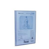 pentel recycology clear 30 pocket blue a4 display book pack of 10