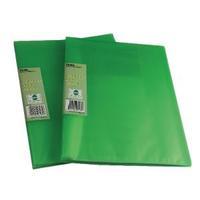 pentel recycology vivid 30 pocket green display book pack of 10