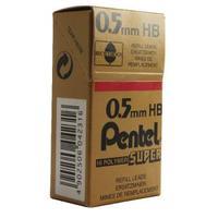 pentel 05mm hb mechanical pencil leads pack of 144 c505 hb
