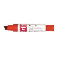 pentel m180 jumbo red chisel tip marker pack of 6 m1806 b