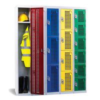 Perforated Door Locker 1800.450.450 3 Compartment