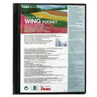 Pentel Recycology Wing Presentation A4 20 Pocket Black Display Book