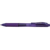 Pentel EnerGelxRetractable 0.7mm Violet Liquid Gel Rollerball Pen Pack