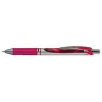 pentel energel xm retractable liquid gel pen pink pack of 12 bl77