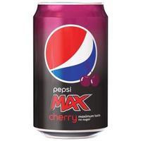 Pepsi Max 300ml Cans Cherry Pack of 24 185936