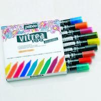 Pebeo Vitrea 160 Gloss Markers. Pack of 9