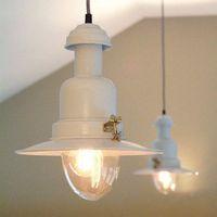 Pendant Fishing Lamp Ceiling Light in Cream by Garden Trading