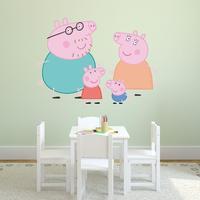 Peppa And Family Wall Sticker Set Large
