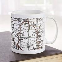 personalised map mug