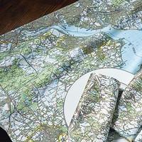 Personalised Landranger Map Tea Towel