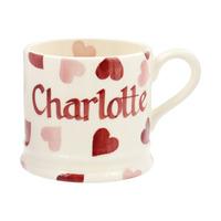 Personalised Pink Hearts Baby Mug