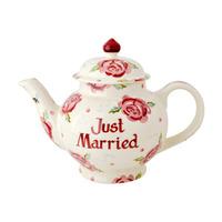 Personalised Rose & Bee 4 Mug Teapot