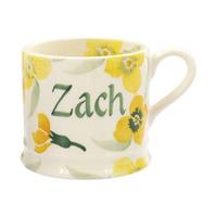 Personalised Yellow Wallflower Baby Mug