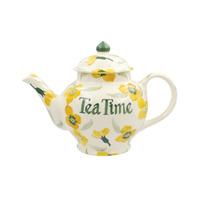 Personalised Yellow Wallflower 2 Mug Teapot