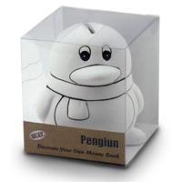 Penguin Decorate Your Own Money Bank