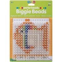 Perler Beads - Biggie Beads 2 Clear Pegboards