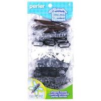 perler beads 150 shaped beads neutral mix