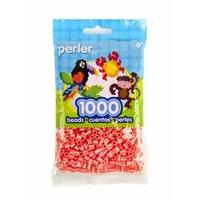 perler beads 1000pc pack hot coral pearl stripe