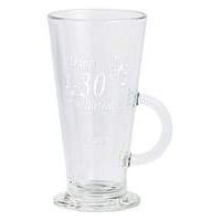 personalised birthday latte glass