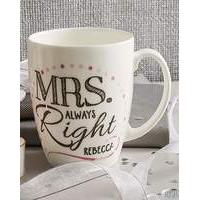 Personalised Mrs Conical Mug