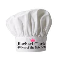 personalised queen of the kitchen chef hat