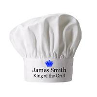 Personalised King of the Grill Chef Hat