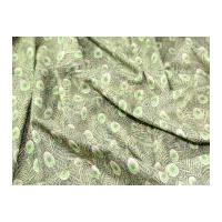 Peacock Feathers Print Cotton Lawn Dress Fabric