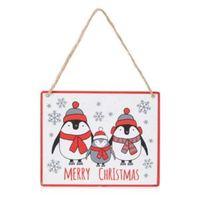 Penguin Family Sign Tree Decoration