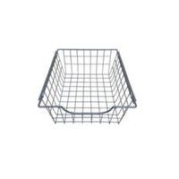 perkin silver sliding wire storage basket w375mm