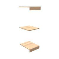Perkin Natural Oak Top Base & Shelf Pack (W)400mm