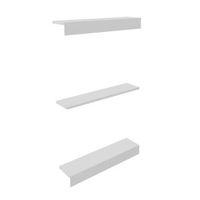 perkin white narrow top base shelf pack h575mm w278mm