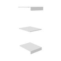 Perkin White Top Base & Shelf Pack (H)475mm (W)478mm