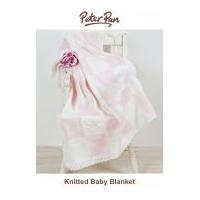 Peter Pan Knitting Kit Pink Baby Blanket