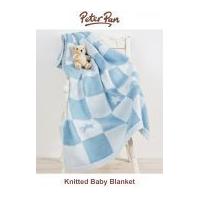 Peter Pan Knitting Kit Blue Baby Blanket
