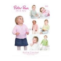 Peter Pan Knitting & Crochet Pattern Book 365 4 Ply, DK