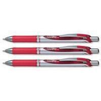 Pentel Energel XM Metal Tip Rollerball Pen 0.7mm Red