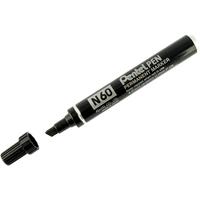 pentel permanent marker chisel tip black n60 a