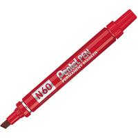 Pentel Permanent Marker Chisel Tip Red N60-Bv