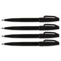 Pentel Sign Pen Fibre-Tipped Black S520-A
