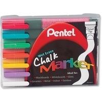 pentel chalk marker chisel tip pack of 7 assorted smw267