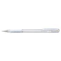 Pentel Hybrid Gel Grip Pen 0.8mm Tip 0.4mm Line (White) Ref K118L-LW (Pack of 12)