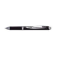 Pentel EnerGel XM Permanent Retractable Rollerball Pen 0.7mm Tip Width 0.35mm Line Width (Black) Pack of 12 Pens