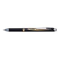 Pentel EnerGel XM Permanent Retractable Rollerball Pen 0.5mm Tip Width 0.25mm Line Width (Black) Pack of 12 Pens