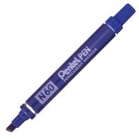 Pentel Permanent Marker Chisel Tip Blue N60-C