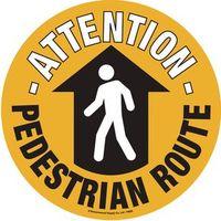 PEDESTRAIN ROUTE FLOOR MARKER 430MM DIA