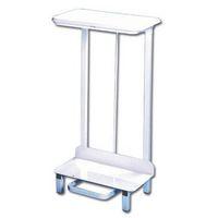 PEDAL OPERATED SACKHOLDER - FREE STANDING 92L, WHITE WITH LID (FS2003)