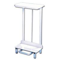 pedal operated sackholder free standing 92l white with lid fs2003