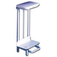 pedal operated sackholder free standing 17l white with lid fs2001